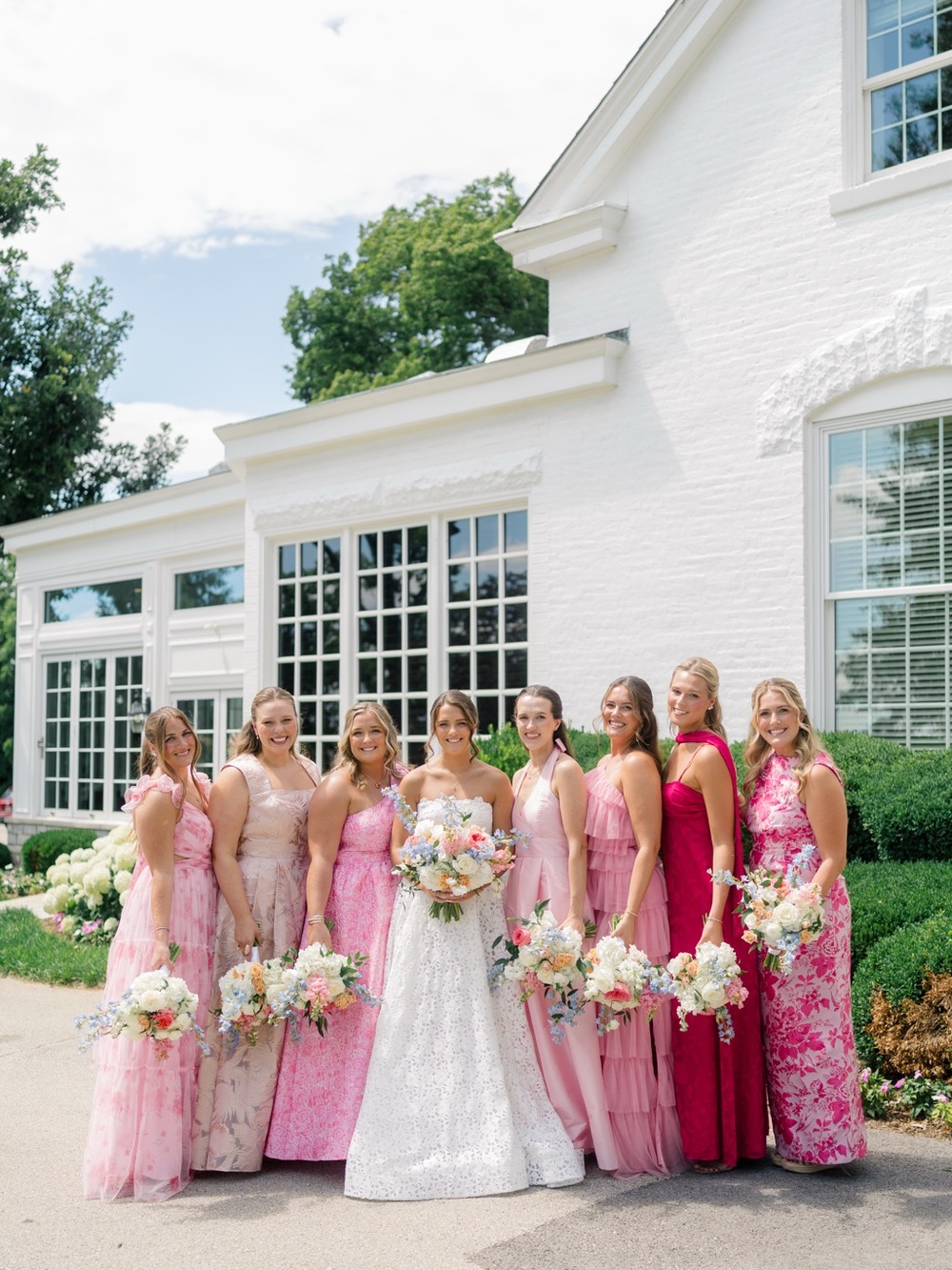 Revelry Pink Tiered Ruffle Bridesmaid Dress - Picture 5 of 6